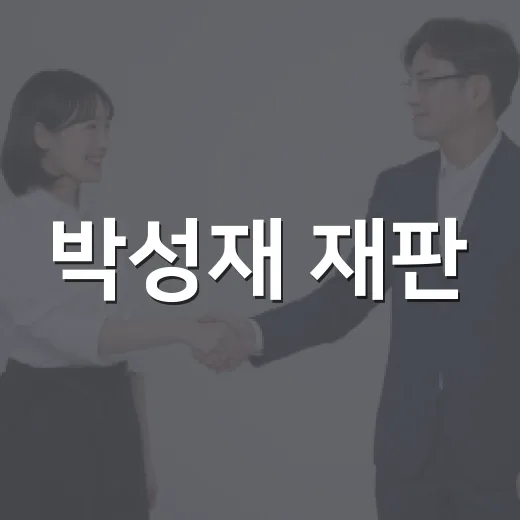 박성재 재판, 알아야 할 모든 것 - 요약