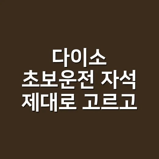 다이소 초보운전 자석 제대로 고르고 붙이는 방법 - 요약