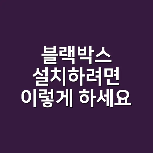 블랙박스 설치하려면 이렇게 하세요, 사고 때 증거 되는 위치와 주의점 - 요약
