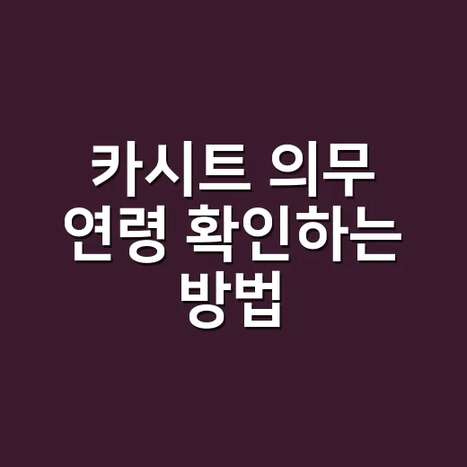 카시트 의무 연령 확인하는 방법, 만 6세 전후 이렇게 보면 됩니다 - 요약