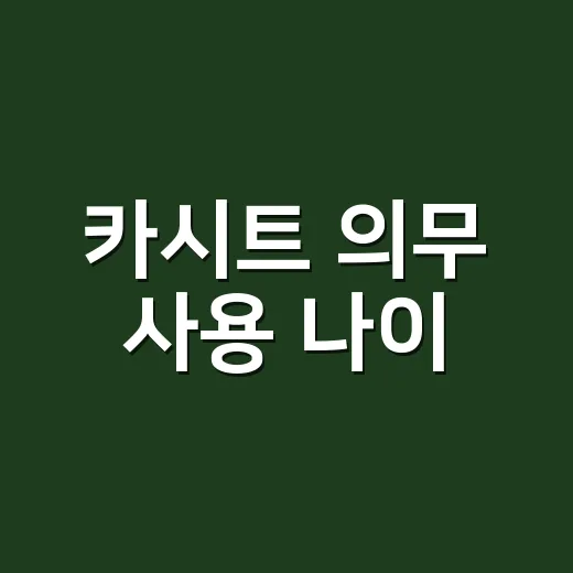 카시트 의무 사용 나이, 초보 부모가 헷갈리지 않게 확인하는 방법 - 요약