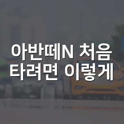 아반떼N 처음 타려면 이렇게, 출고 전부터 도로 주행까지 지키는 방법 - 요약