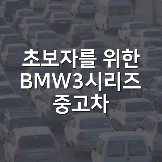 초보자를 위한 BMW3시리즈 중고차 인수·등록·검사 처리하는 방법 - 요약