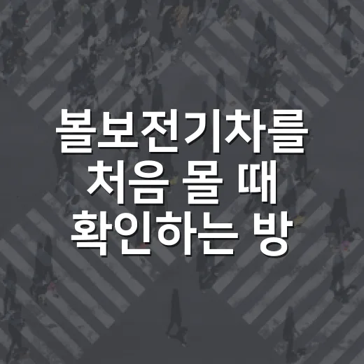 볼보전기차를 처음 몰 때 확인하는 방법 - 요약