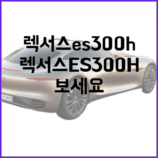 렉서스 ES300h 고르려면 이렇게 보세요 - 요약