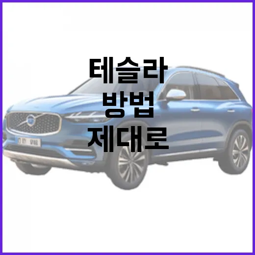 테슬라 차량을 제대로 이해하는 방법 - 요약