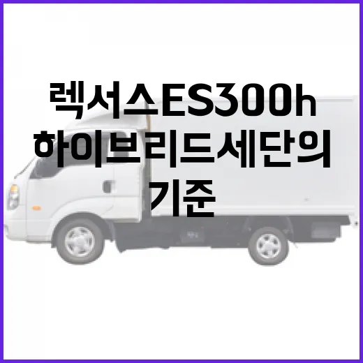 렉서스 ES300h, 하이브리드 세단의 새로운 기준 - 요약