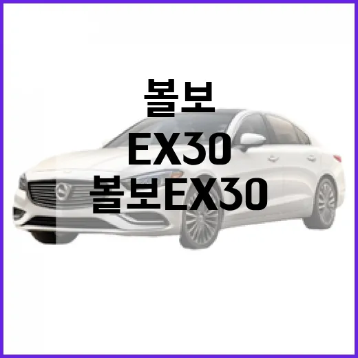 볼보 EX30 사려면 이렇게 따져보는 방법 - 요약