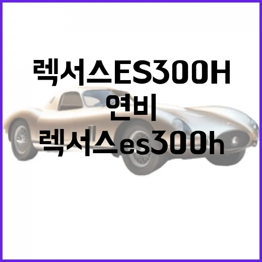 렉서스 ES300h 고르려면 이렇게 보면 됩니다: 연비, 승차감, 중고차 체크 방법 - 요약