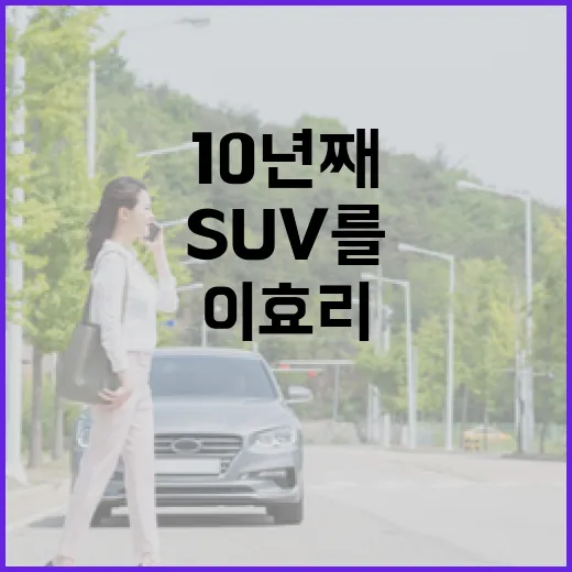 이효리처럼 10년째 SUV를 오래 타려면 이렇게 관리하면 됩니다 - 요약