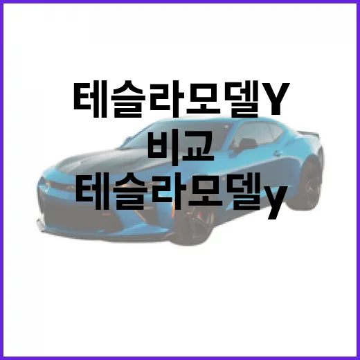 테슬라 모델Y 사려면 이렇게 비교하면 됩니다 - 요약