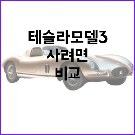테슬라 모델3 처음 사려면 이렇게 비교하면 됩니다 - 요약