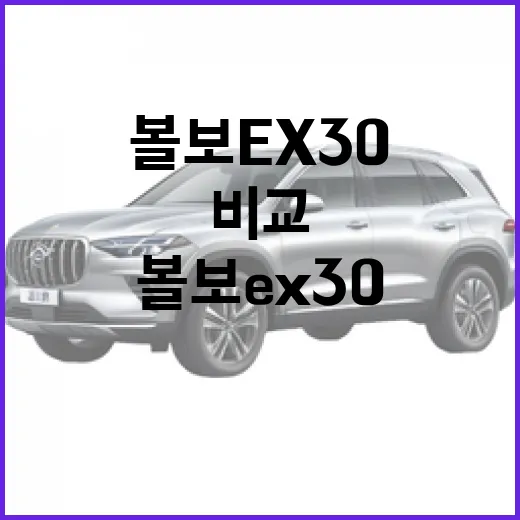 볼보 EX30 고르려면 이렇게 비교하면 됩니다 - 요약
