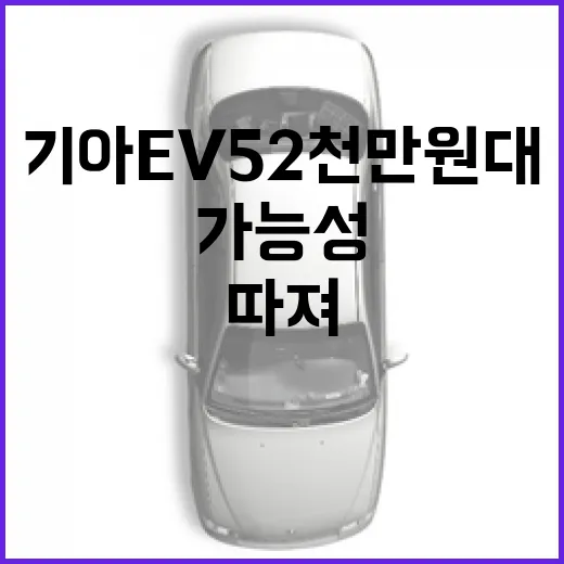 기아 EV5 2천만 원대 가능성 따져보는 방법 - 요약