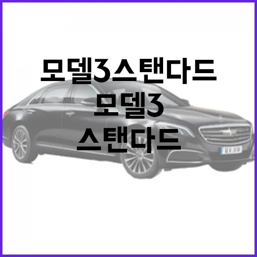 모델3 스탠다드 현명하게 고르는 방법, 출퇴근부터 장거리까지 이렇게 판단하세요 - 요약