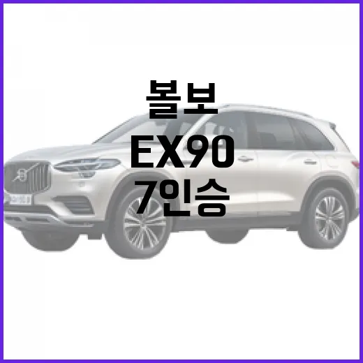 볼보 EX90 구매 전 확인하는 방법, 7인승 전기 SUV가 맞는 사람 - 요약