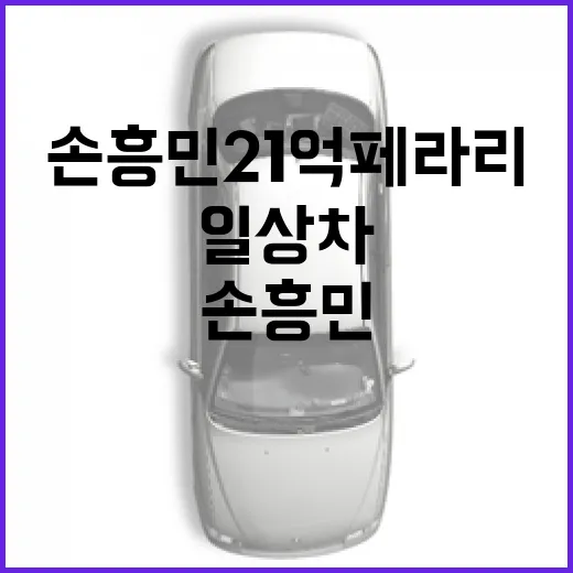 손흥민 21억 페라리와 일상차 구분하는 방법 - 요약