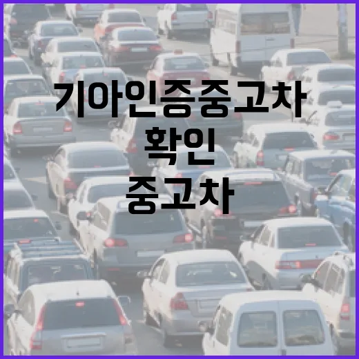 기아인증중고차 잘 고르는 방법, 처음 사려면 이렇게 확인하세요 - 요약