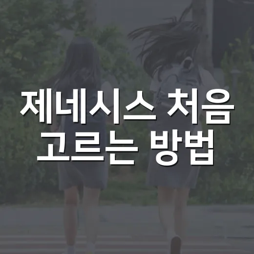제네시스 처음 고르는 방법, G70부터 GV80까지 내 생활에 맞게 선택하려면 이렇게 - 요약
