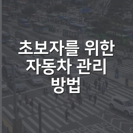초보자를 위한 자동차 관리 방법, 정비소 가기 전 이렇게 확인하세요 - 요약