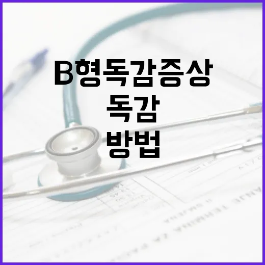 B형 독감 증상을 효과적으로 인식하는 방법 - 요약