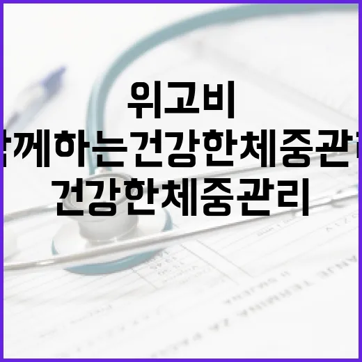 위고비와 함께하는 건강한 체중 관리 방법 - 요약