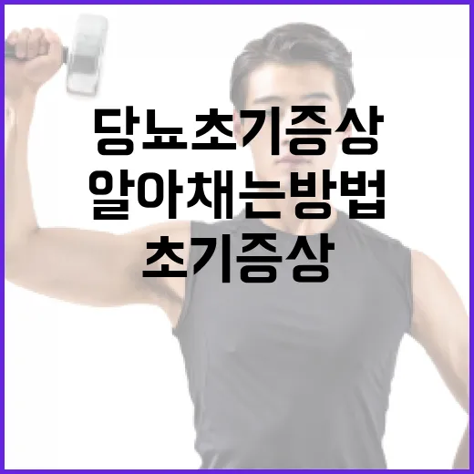 당뇨 초기증상을 알아채는 방법 - 요약