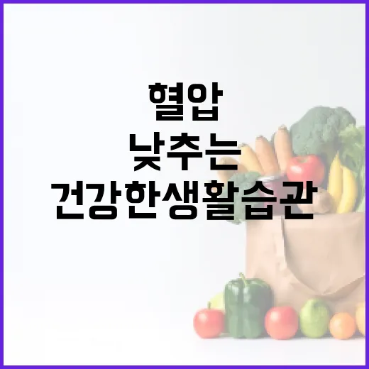 혈압을 낮추는 방법: 건강한 생활 습관으로 개선하세요 - 요약