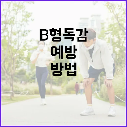 B형 독감을 예방하고 관리하는 방법 - 요약