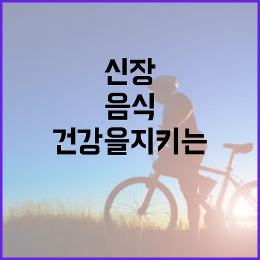 신장 건강을 지키는 음식 선택 방법 - 요약