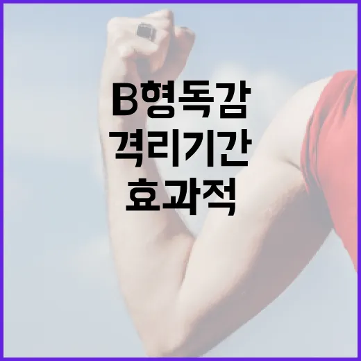 B형 독감 격리 기간을 효과적으로 관리하는 방법 - 요약