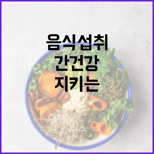 간 건강을 지키는 음식 섭취 방법 - 요약