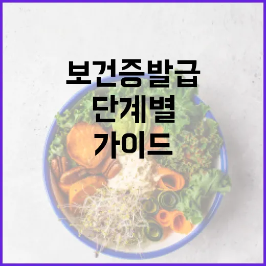 보건증 발급을 위한 단계별 가이드 - 요약