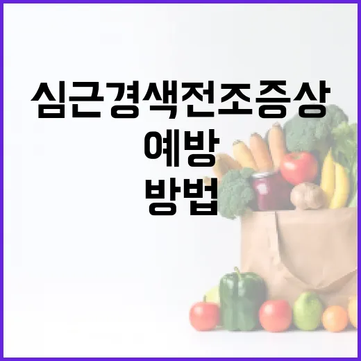 심근경색 전조증상을 알아보고 예방하는 방법 - 요약