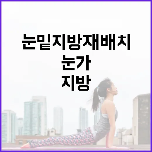눈밑지방재배치로 눈가를 젊게 만드는 방법 - 요약