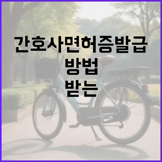 간호사 면허증 발급을 받는 방법 - 요약