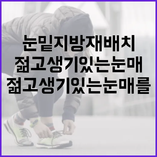 눈밑지방재배치로 젊고 생기 있는 눈매를 만드는 방법 - 요약