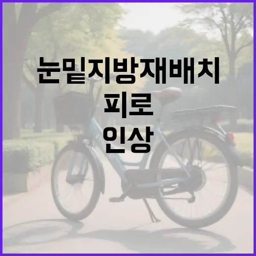 눈밑지방재배치로 피로한 인상을 개선하는 방법 - 요약