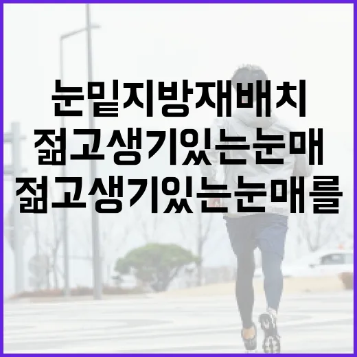 눈밑지방재배치로 젊고 생기 있는 눈매를 만드는 방법 - 요약