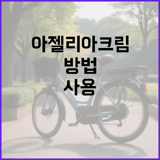 아젤리아크림을 효과적으로 사용하는 방법 - 요약