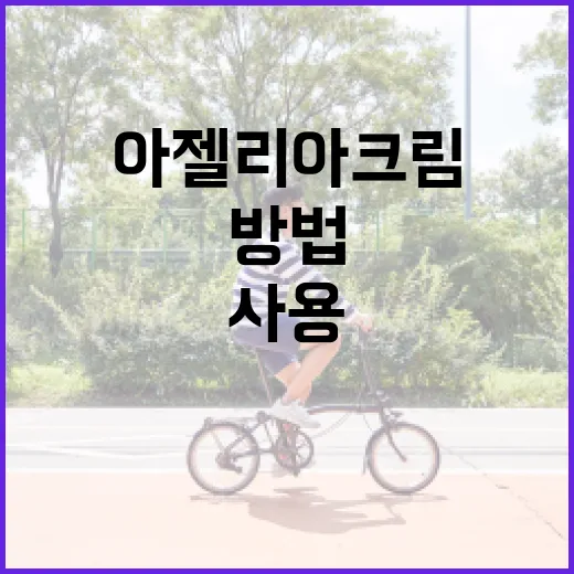 아젤리아크림을 효과적으로 사용하는 방법 - 요약
