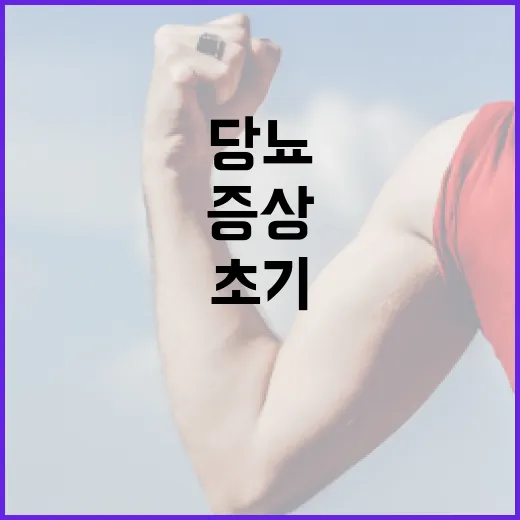 당뇨 초기증상을 인식하는 방법 - 요약