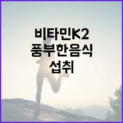 비타민 K2가 풍부한 음식을 섭취하는 방법 - 요약