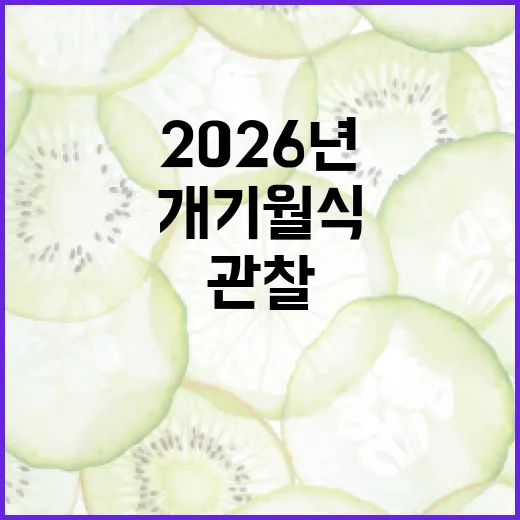 2026년 개기월식을 관찰하는 방법 - 요약