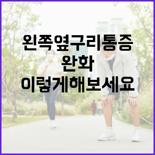 왼쪽 옆구리 통증을 완화하려면 이렇게 해보세요 - 요약