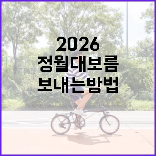 정월대보름 2026을 건강하게 보내는 방법 - 요약