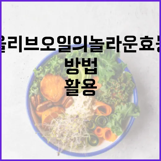 올리브오일의 놀라운 효능을 최대한 활용하는 방법 - 요약