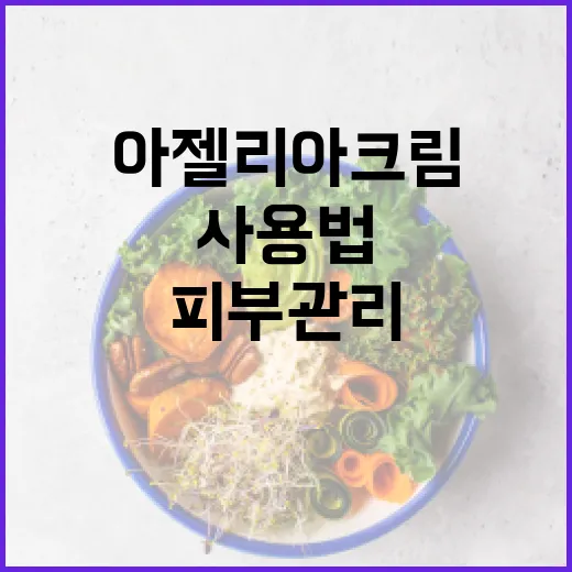 아젤리아크림 사용법과 효과적인 피부 관리 방법 - 요약