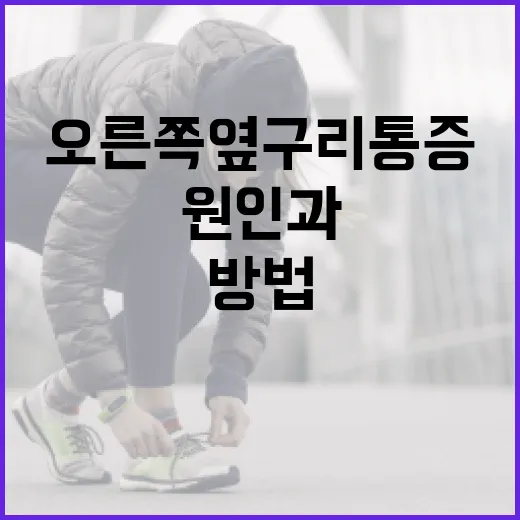 오른쪽 옆구리 통증의 원인과 관리 방법 - 요약