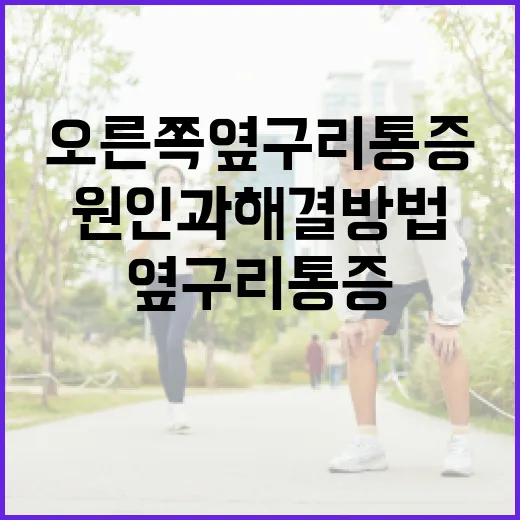 오른쪽 옆구리 통증의 원인과 해결 방법 - 요약